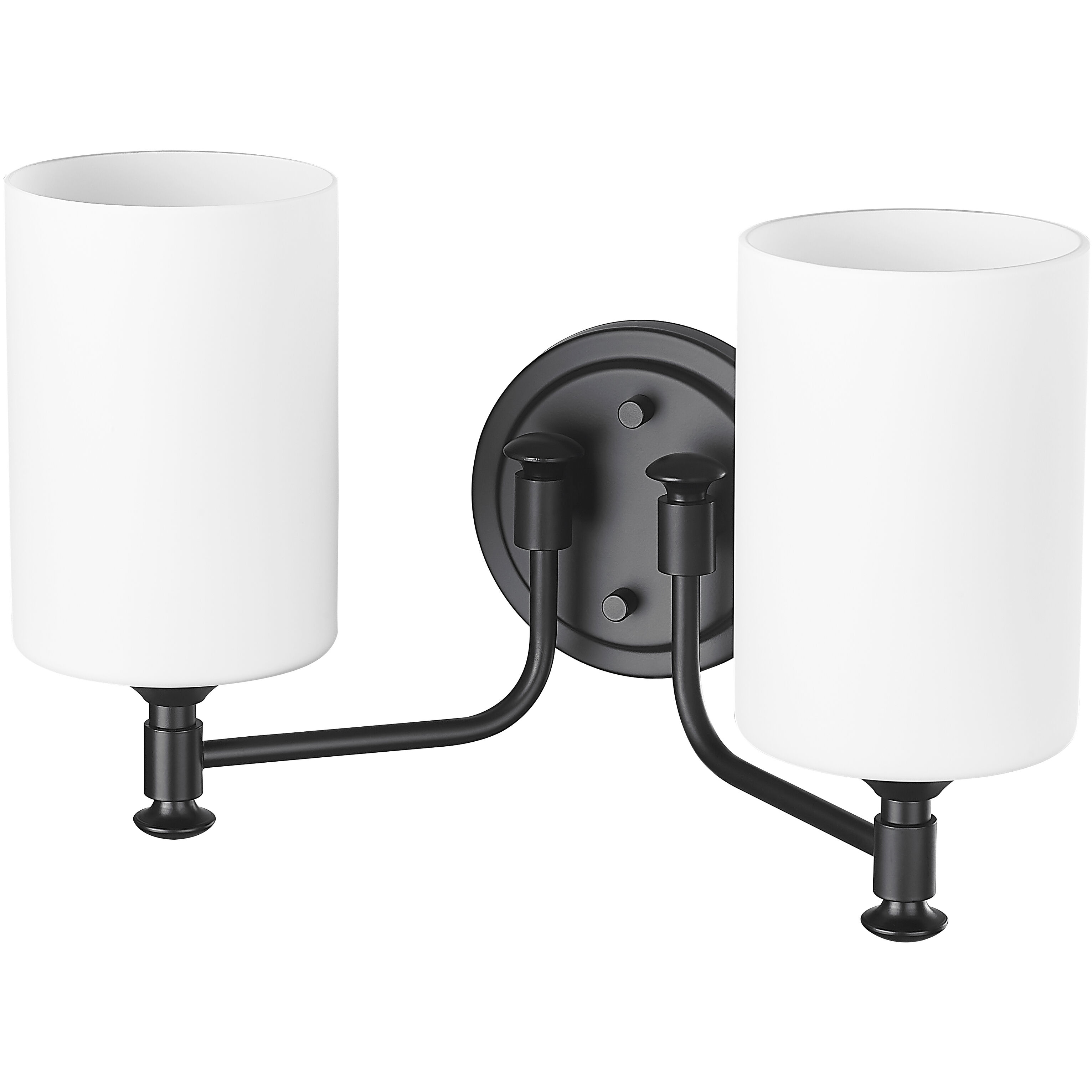 Ailey 2 Light 14.63 inch Matte Black Vanity Light Wall Light